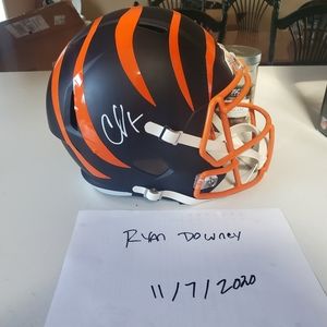 Chad johnson signed helmet